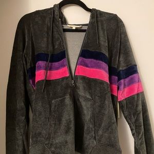 C&C Velour sweat jacket - Size L - Brand New